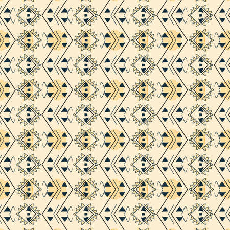 background,hand drawn, mexican, american ethnic background, yellow tone background, vintage, ornaments, textiles, wrappers, packaging, etc.の写真素材