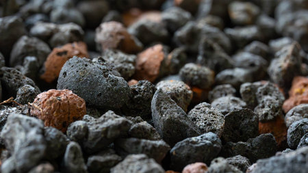 Macro of small rocks for a natuural Background