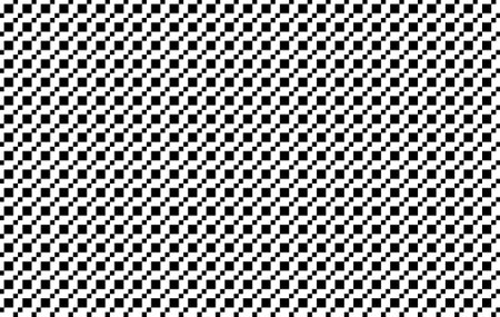 Black and white seamless vector pattern with geometric ornament and editable colors