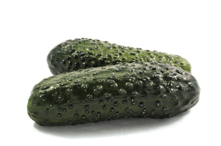 Green vegetable cucumber is useful product for saladsの写真素材