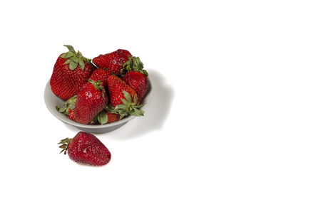 Fresh red strawberriesの写真素材