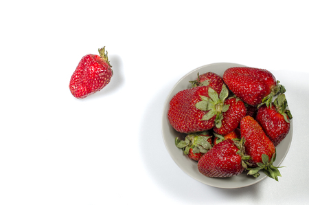 Fresh red strawberriesの写真素材