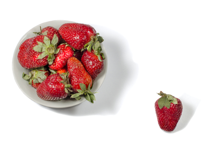 Fresh red strawberriesの写真素材