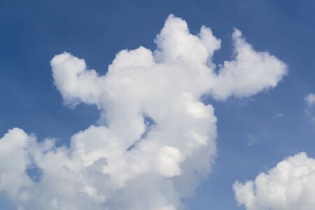 Unusual cloud shapes in the skyの写真素材