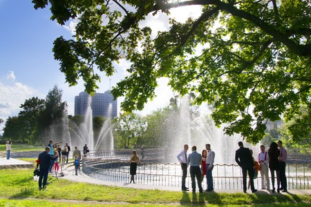 11 September 2017 earned the restored fountains around GTRK "amber". The fountains were not working for more than 30 years.のeditorial素材
