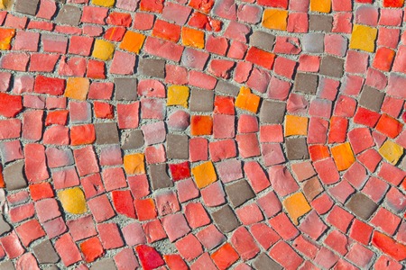 Background of the red mosaicの写真素材