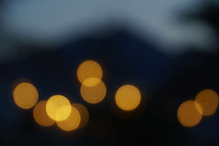 Light night bokeh nature and city landscape blur. Abstract background. Serenity and calm concept