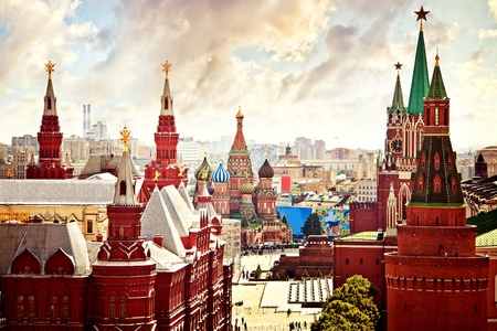 Aerial Kremlin view Aerial Kremlin view