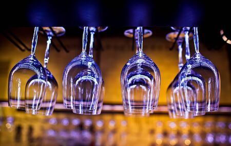Empty glassesの写真素材