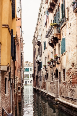 Venetian street, Italyの写真素材