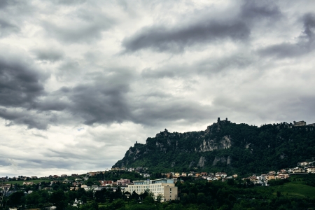 View og Sam Marino Mountainの写真素材