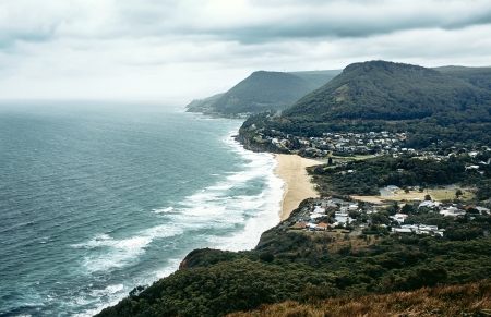 View of Grand pacific drive near Sydney, Australiaの写真素材
