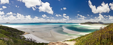 Whitehaven Beach in the Whitsundays Archipelago, Queensland, Australiaの写真素材