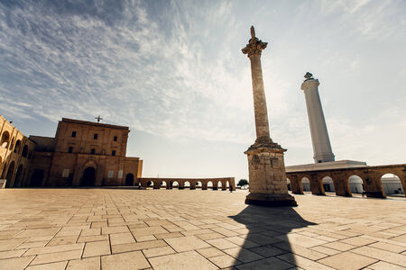 Lighthouse of Santa Maria di Leuca. Puglia. Italy.の写真素材