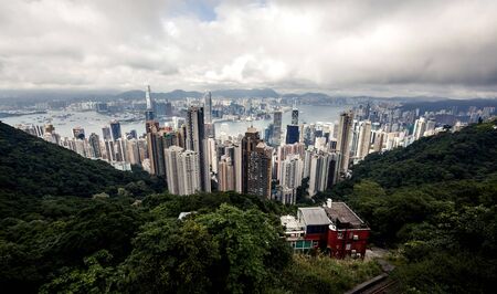 Modern buildings of Hong Kongの写真素材