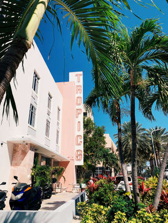 Ocean drive buildings in Miami South Beach, Florida