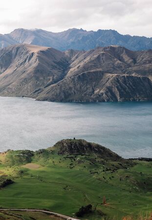 Roys Peak, Wanaka, New Zealandの写真素材
