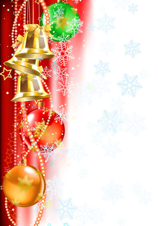christmas and new year background, vector illustrationのイラスト素材