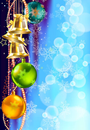 christmas and new year background, vector illustrationのイラスト素材