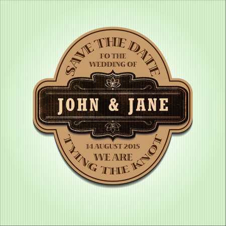 invitation or wedding card, vector illustrationのイラスト素材