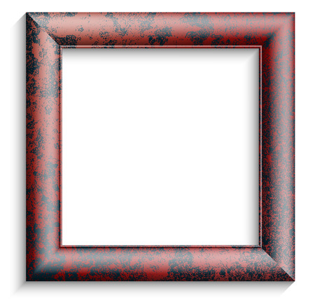 Vintage picture frame on white backgroundのイラスト素材