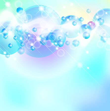 abstract luminescent  background with glass sphereのイラスト素材