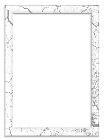 Vintage picture frame on white backgroundのイラスト素材