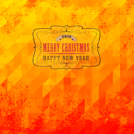 christmas and new year greeting cardのイラスト素材