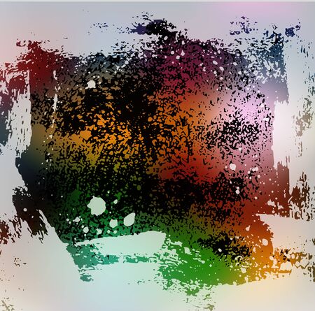 splattered grungy background, vector illustrationのイラスト素材