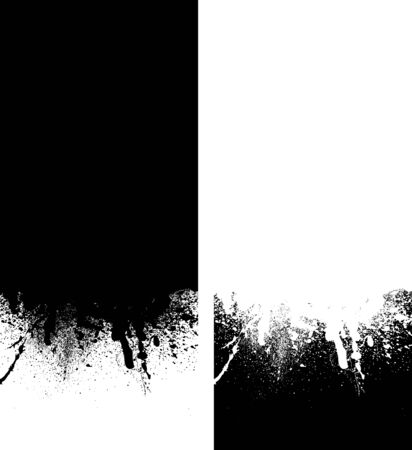 black and white spray background, illustrationのイラスト素材