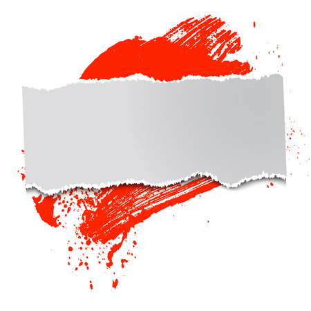 brushstroke and paper on a white background, illustration, clip-artのイラスト素材