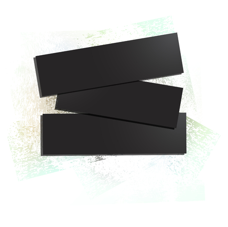 Brushstroke and paper on a white background, illustration, clip-artのイラスト素材