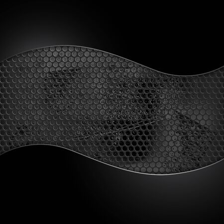 Abstract grunge perforated background, vector illustration clip-artのイラスト素材