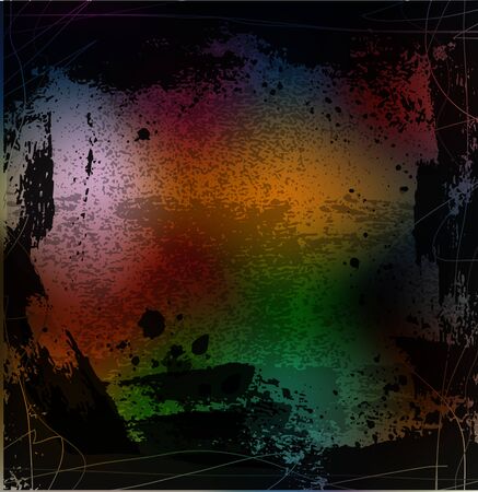 Splattered grungy abstract illustration.のイラスト素材