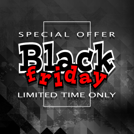 Black friday sale background, vector illustration clip-artのイラスト素材