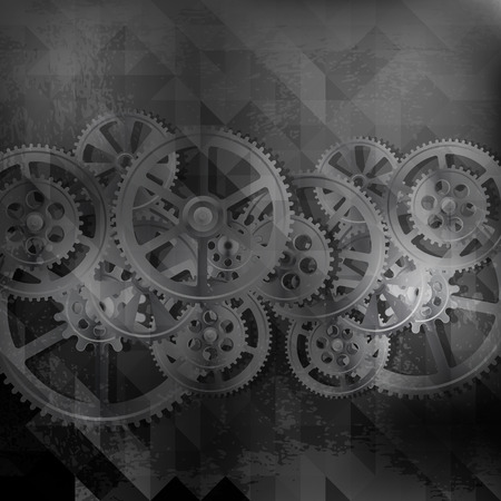 abstract grunge technology background, vector illustration clip-artのイラスト素材