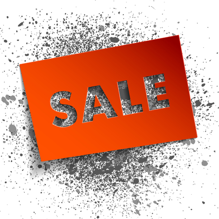 Sale Banner with Place for Your Text. Vector Illustration clip-artのイラスト素材