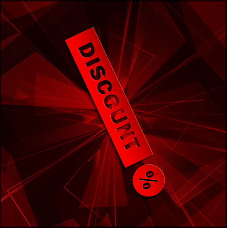 Discount  Banner with Place for Your Text. Vector Illustration clip-artのイラスト素材