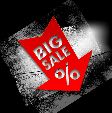 Sale Banner with Place for Your Text. Vector Illustration clip-artのイラスト素材