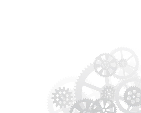 Drawing gears on a white background, vector illustration clip-artのイラスト素材