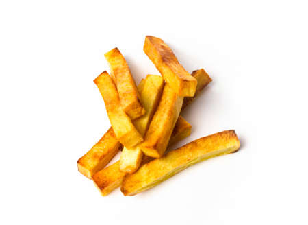 French fries on a white background isolateの写真素材