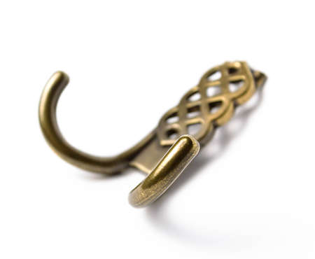 Hook for clothes on a white background isolateの写真素材
