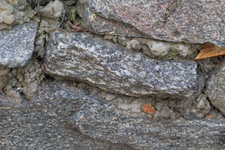 Texture of gray stone wallの写真素材
