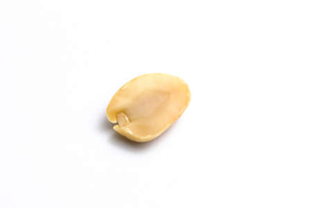 Peanuts on a white background. close upの写真素材
