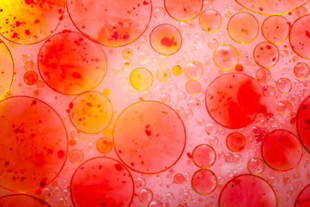 red coronavirus  microscope,bacteria, disease, microorganisms. close-up copy spaceの写真素材