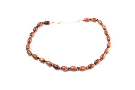 Natural Aventurine Beads. On a white background isolateの写真素材