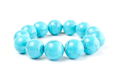 aventurine from turquoise semiprecious stone on a white background. close upの写真素材