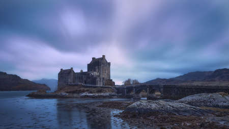Historic castle and famous for its proximity to the Iska de Skye. Cold environmentのeditorial素材