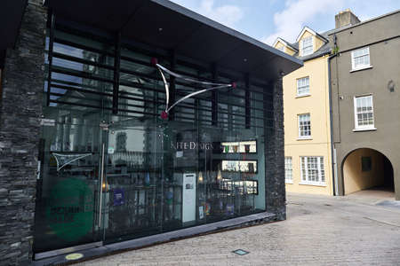 WATERFORD - IRELAND - MAY 21-2021 glass craftsmen from the city of Waterford City. Waterford Cristal...