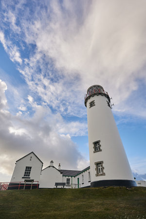 Views at Fanad Head Lighthouse in County Donegal, Irelandの写真素材